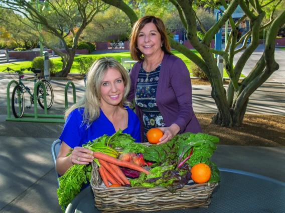 Tracy Crane, PhD (left), and Cynthia Thomson, PhD, RD