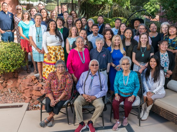 The NACP team poses for a photo outside at a recent retreat.