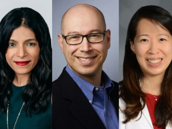 Portraits of five new members of the AACI physicians steering committee.