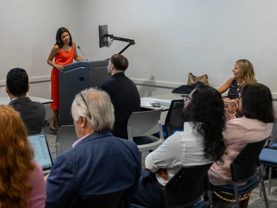 Rachna Shroff, MD, spoke at the U of A Cancer Center’s inaugural hepato-pancreato-biliary symposium in Sept. 2024