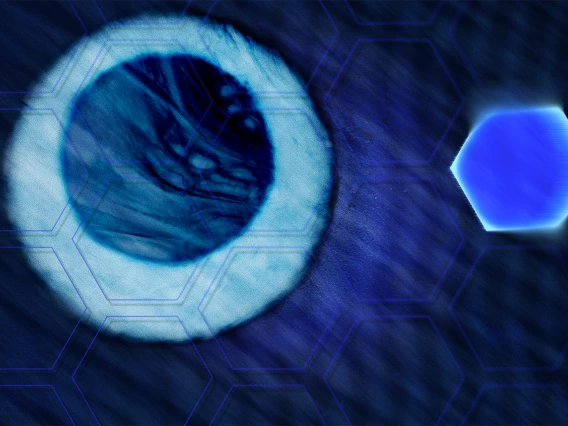 Cell and Hex Grid Pattern