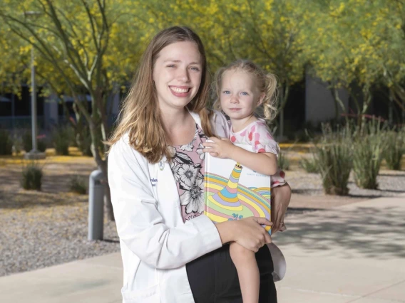 Elizabeth Borden and daughter.