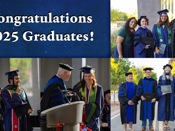 Collage of photos of U of A graduates associated with the cancer center.