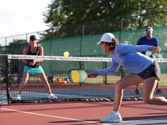 Pickleball Players on a Sunny Day