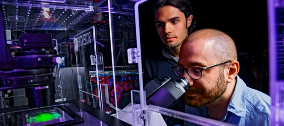 Researchers in Lab