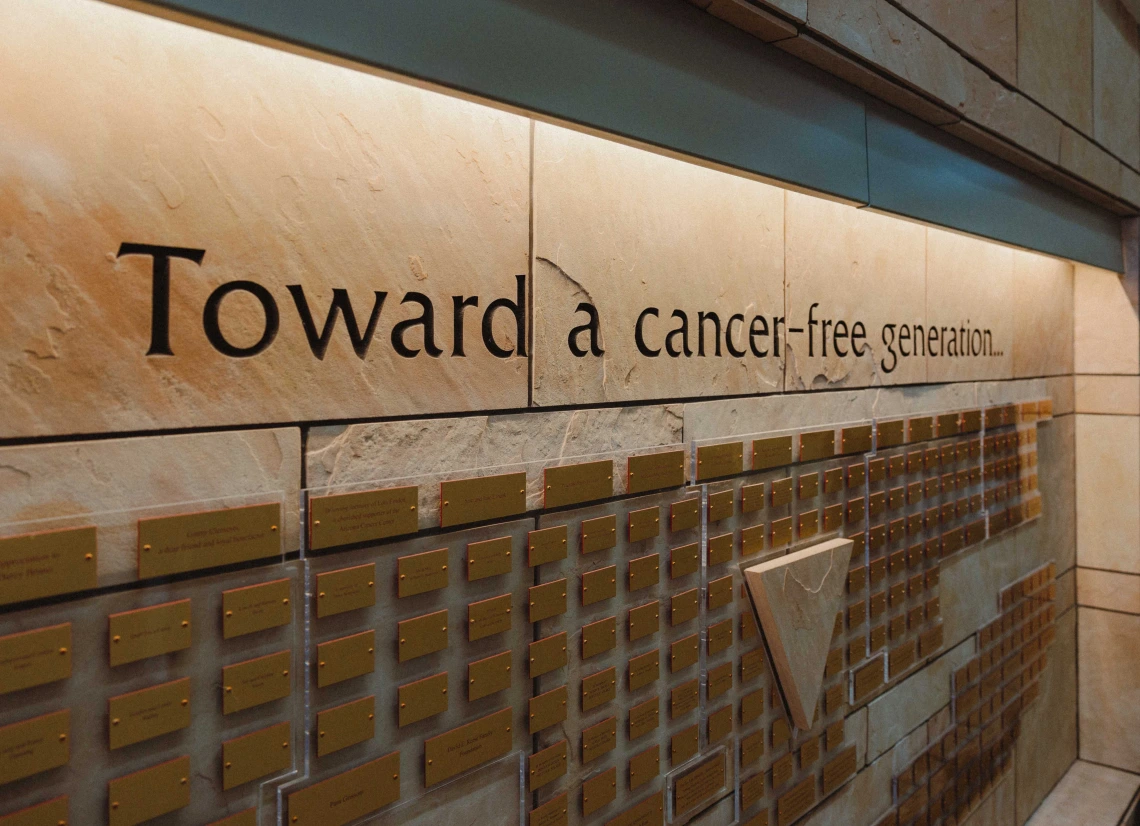 Toward a Cancer Free Generation Giving Wall