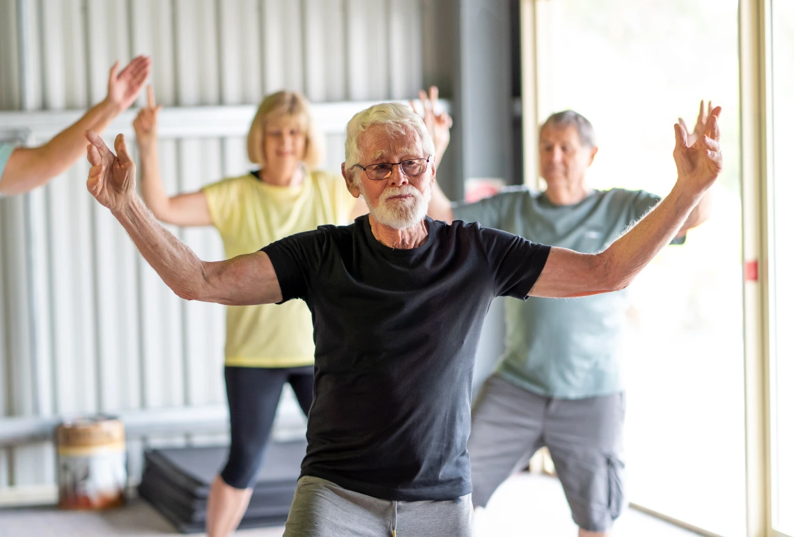 Man doing tai chi