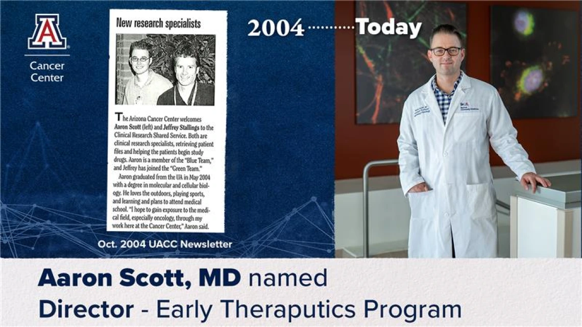 Aaron Scott and 2004 newsletter clipping