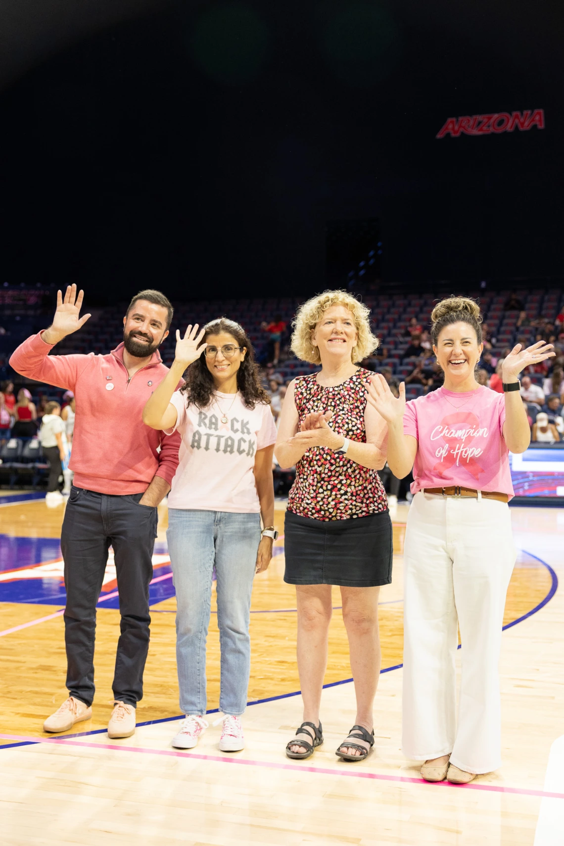 UACCC Breast Cancer Team Recognized Jad Abdelsattar, MD, Sima Ehsani, MD, Janet Funk, PhD, and Marissa Poole, FNP