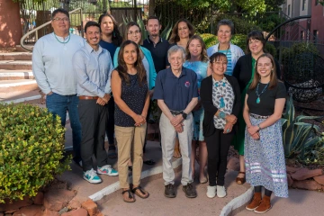 A GUIDeS group poses for a photo.