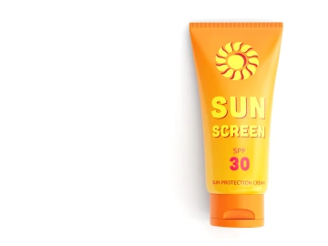 Sunscreen bottle.