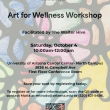 Art for Wellness Workshop 2025 flyer