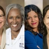 From left, Joann Sweasy, PhD, Juanita Merchant, MD, PhD, Rachna T. Shroff, MD, Clara N. Curiel, MD