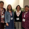 Francine Gachupin poses for a photo with three other NACP professors from Northern Arizona University and the University of Arizona