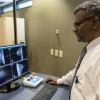 Srinivasan Vedantham in the laboratory.