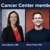 Portraits of four new cancer center members.