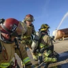 Firefighters at training grounds in Marana, Arizona.