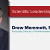 Portrait of Drew Memmott accompanied by his name and title.