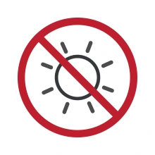 Avoid sun symbol.